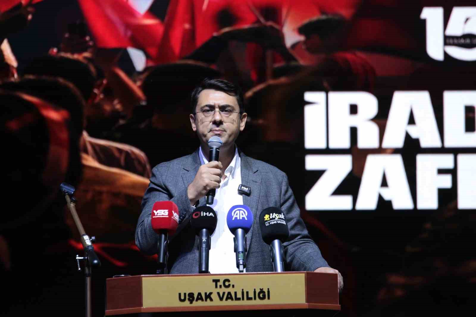 Uşak’ta 15 Temmuz Demokrasi ve Milli Birlik Günü anma programı