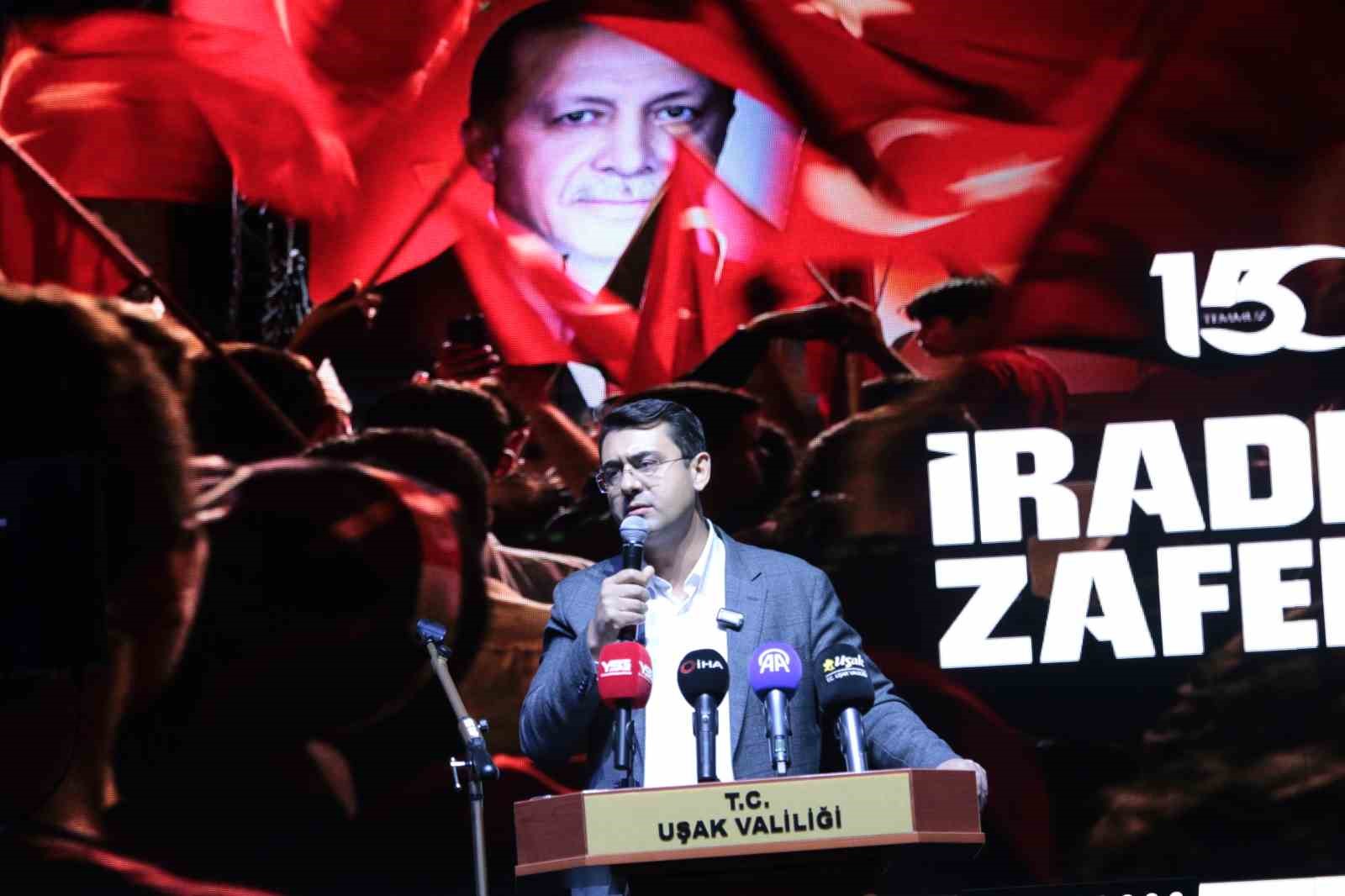 Uşak’ta 15 Temmuz Demokrasi ve Milli Birlik Günü anma programı