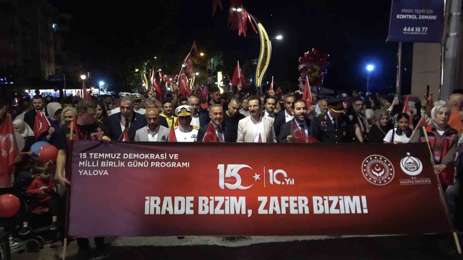 Yalova’da 15 Temmuz Anma Programı düzenlendi