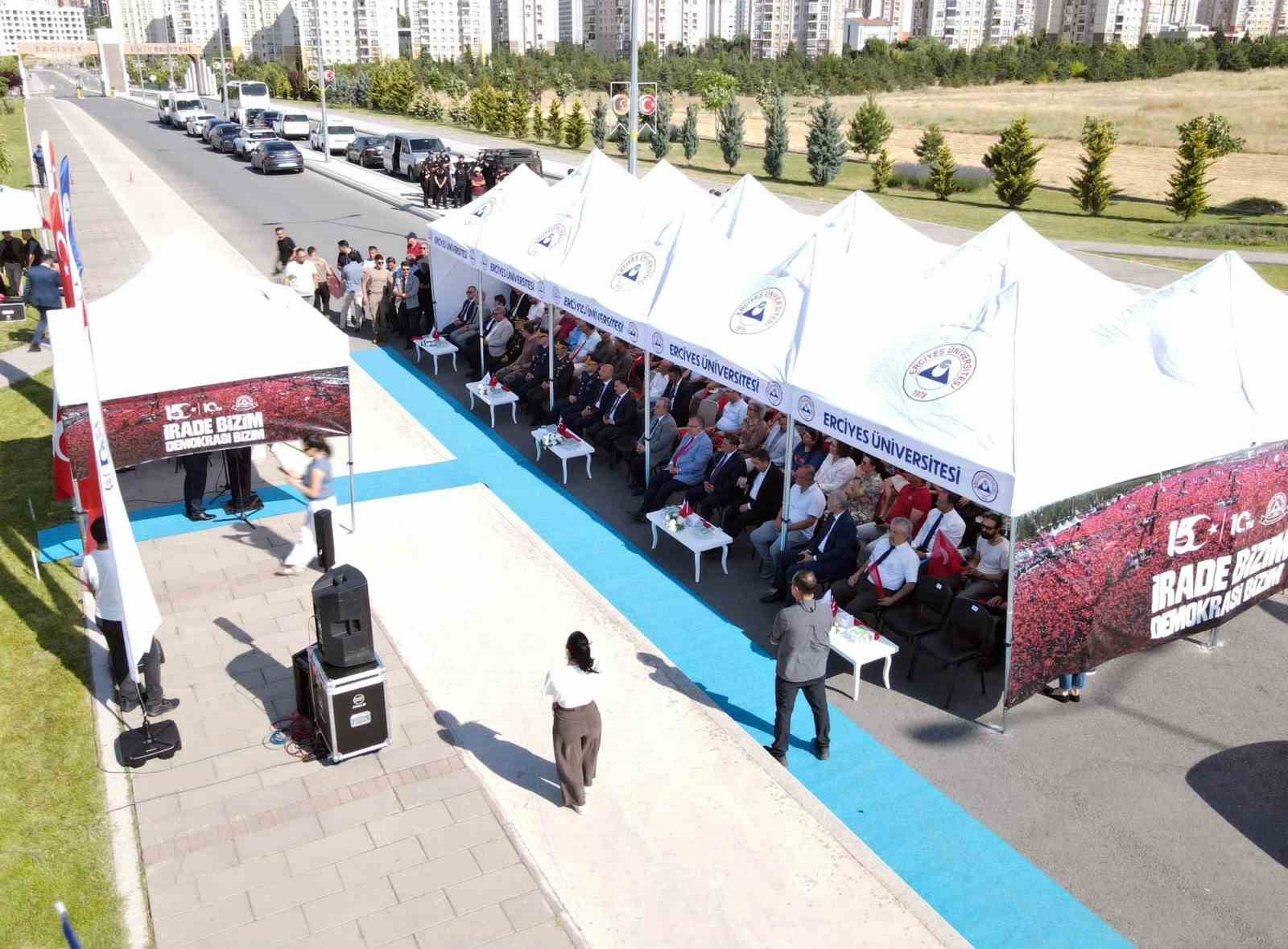 ERÜ’den ‘15 Temmuz Demokrasi ve Milli Birlik Günü’ töreni