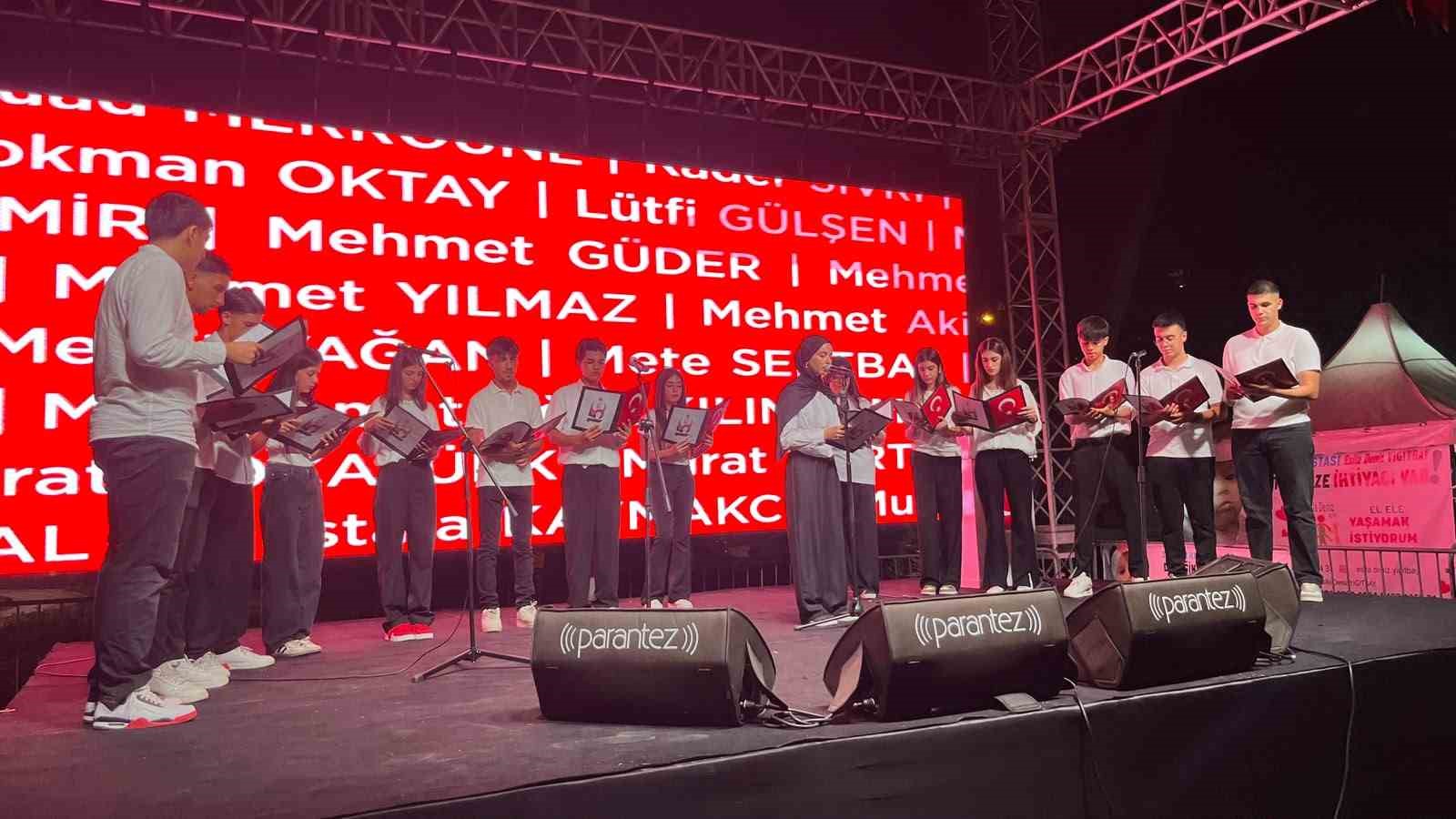 Alanya’da 15 Temmuz’un 10’uncu yılında binler tek yürek oldu