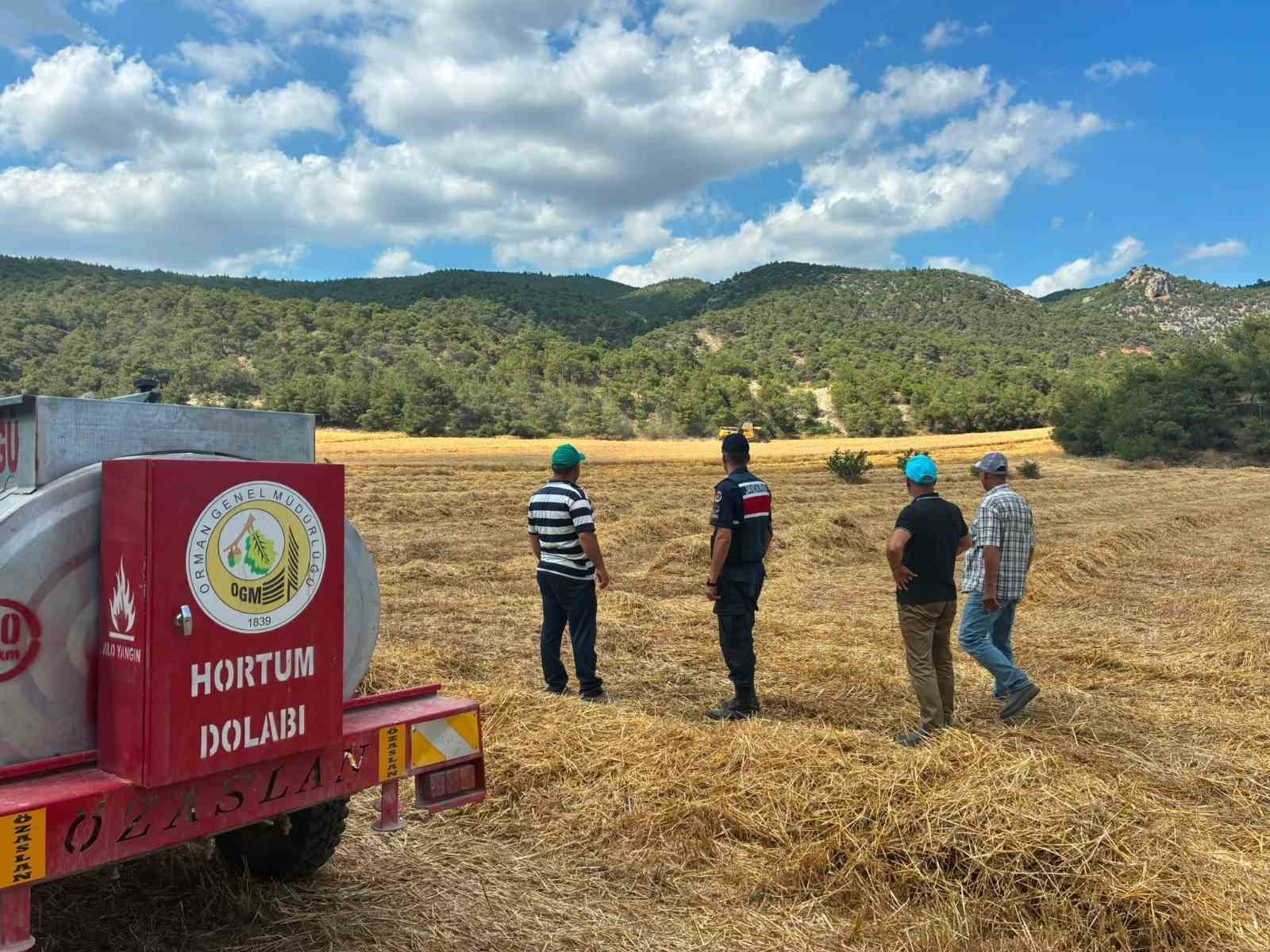 Biçerdöver operatörlerine yangın uyarısı