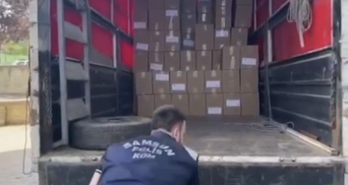 Kaçak makaron operasyonunda 1 milyon 350 bin adet ele geçirildi