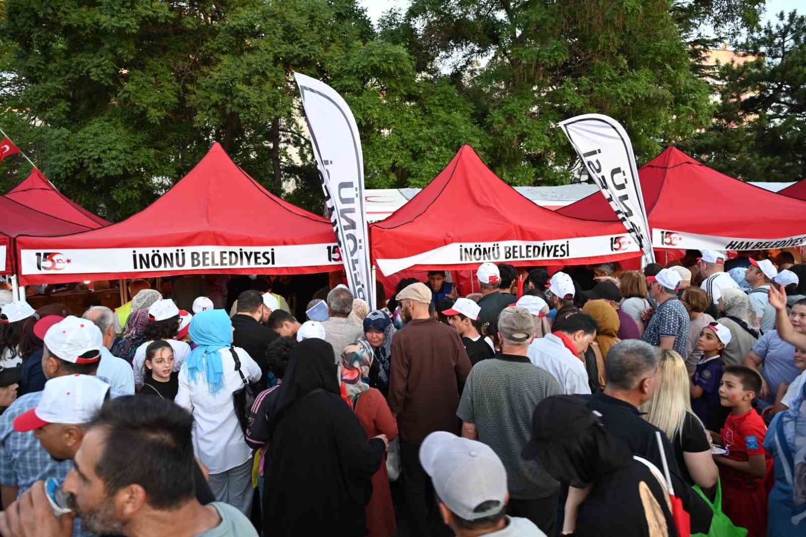 İnönü Belediyesi, 15 Temmuz anma programlarına katıldı