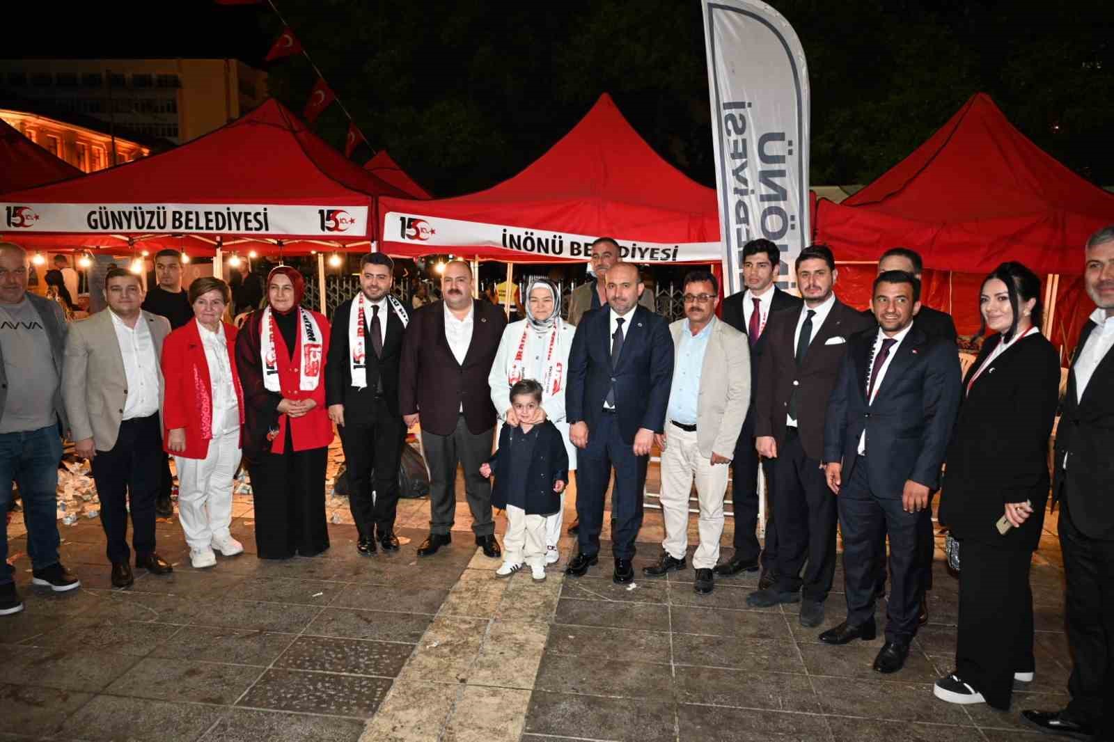 İnönü Belediyesi, 15 Temmuz anma programlarına katıldı