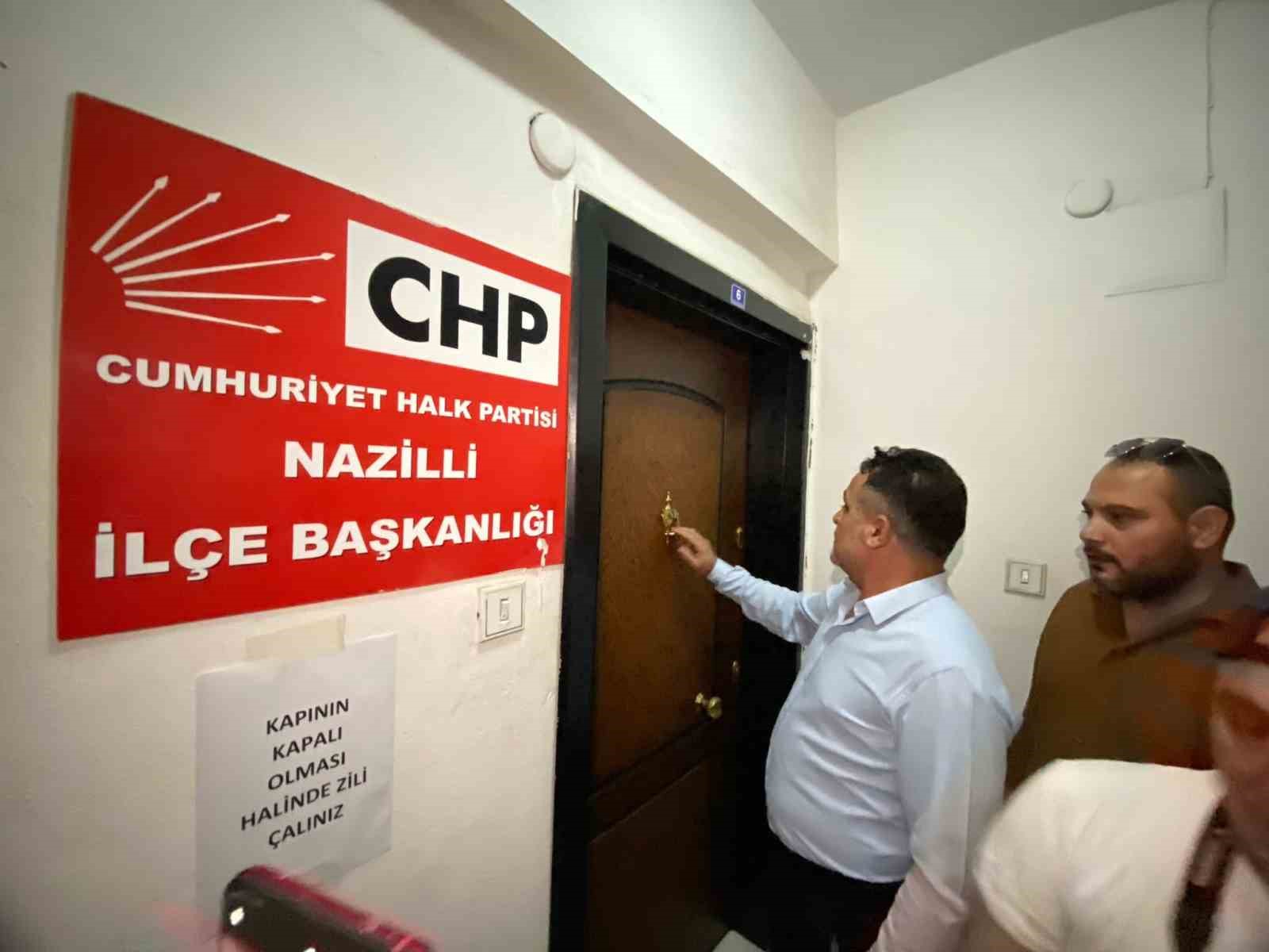 CHP Nazilli ilçe teşkilatında devir teslim krizi