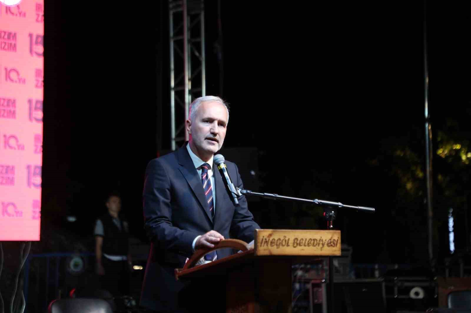 İnegöl 15 Temmuz’un 10’uncu yılında Milli irade için tek yürek oldu