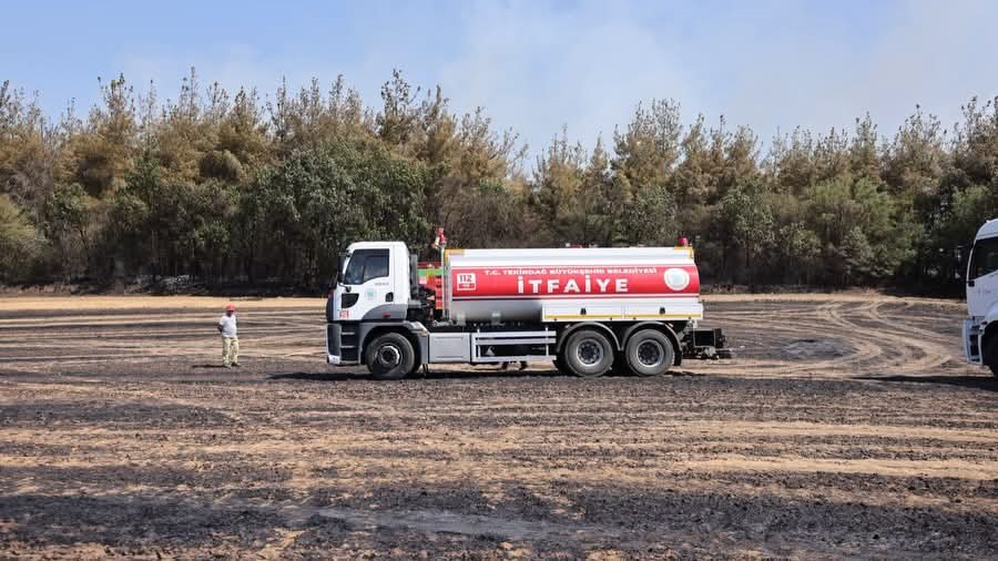 Tekirdağ’da anız yangını ormana sıçradı: Havadan ve karadan müdahaleyle kontrol altına alındı