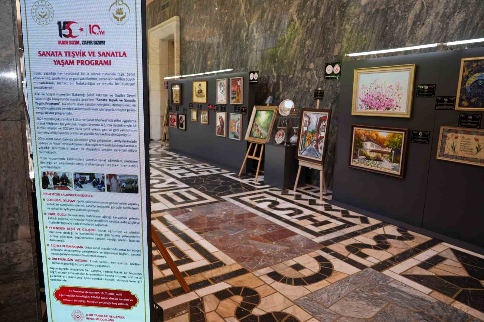 Erdemir’den şehit yakınları ve gazileri sanatla buluşturan projeye katkı