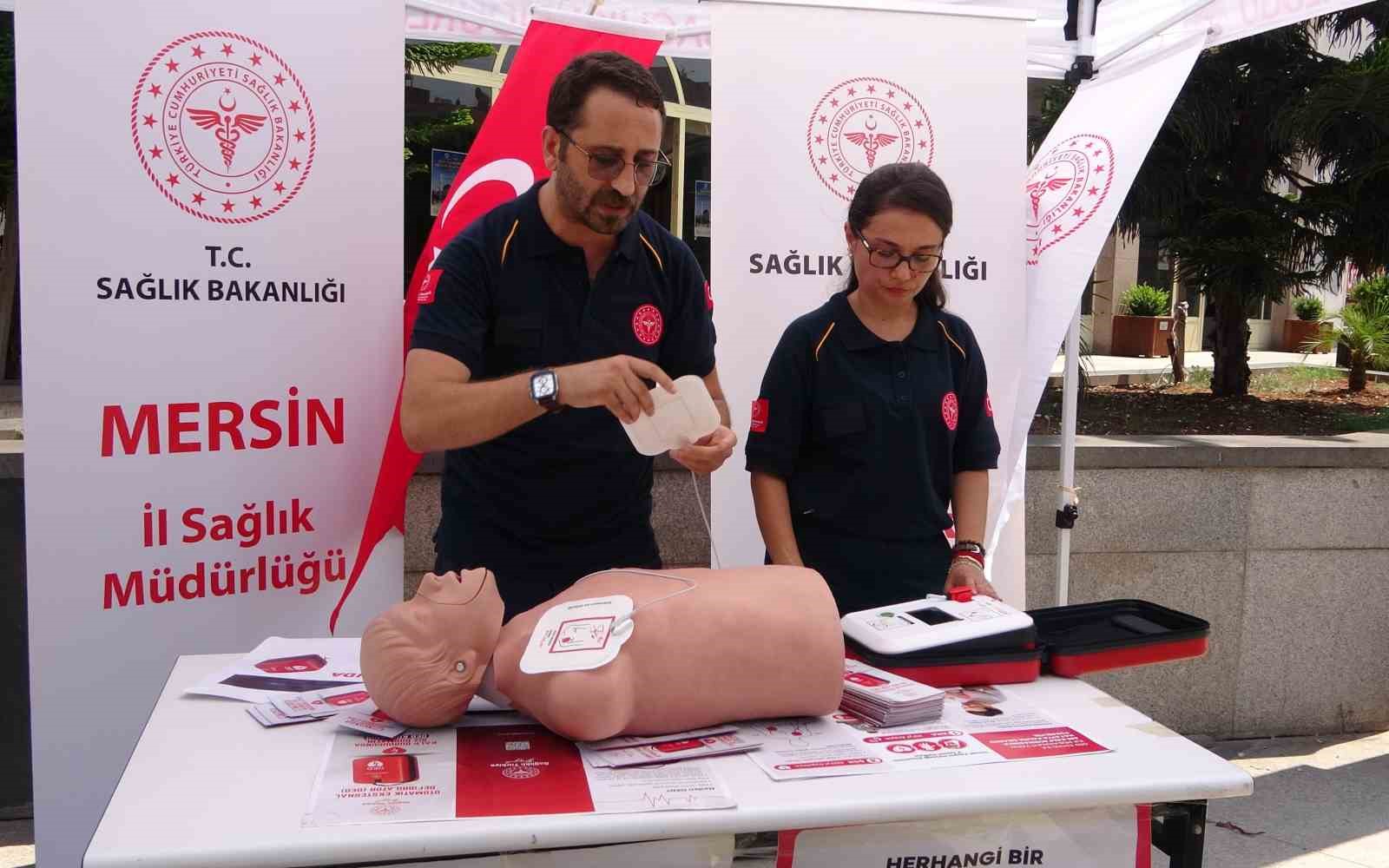 Mersin’in 4 noktasına hayat kurtaran OED cihazı yerleştirildi