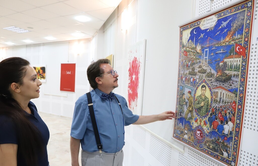 DPÜ’de "Zaferin Adı Türkiye" Poster Sergisi sanatseverlerle buluştu