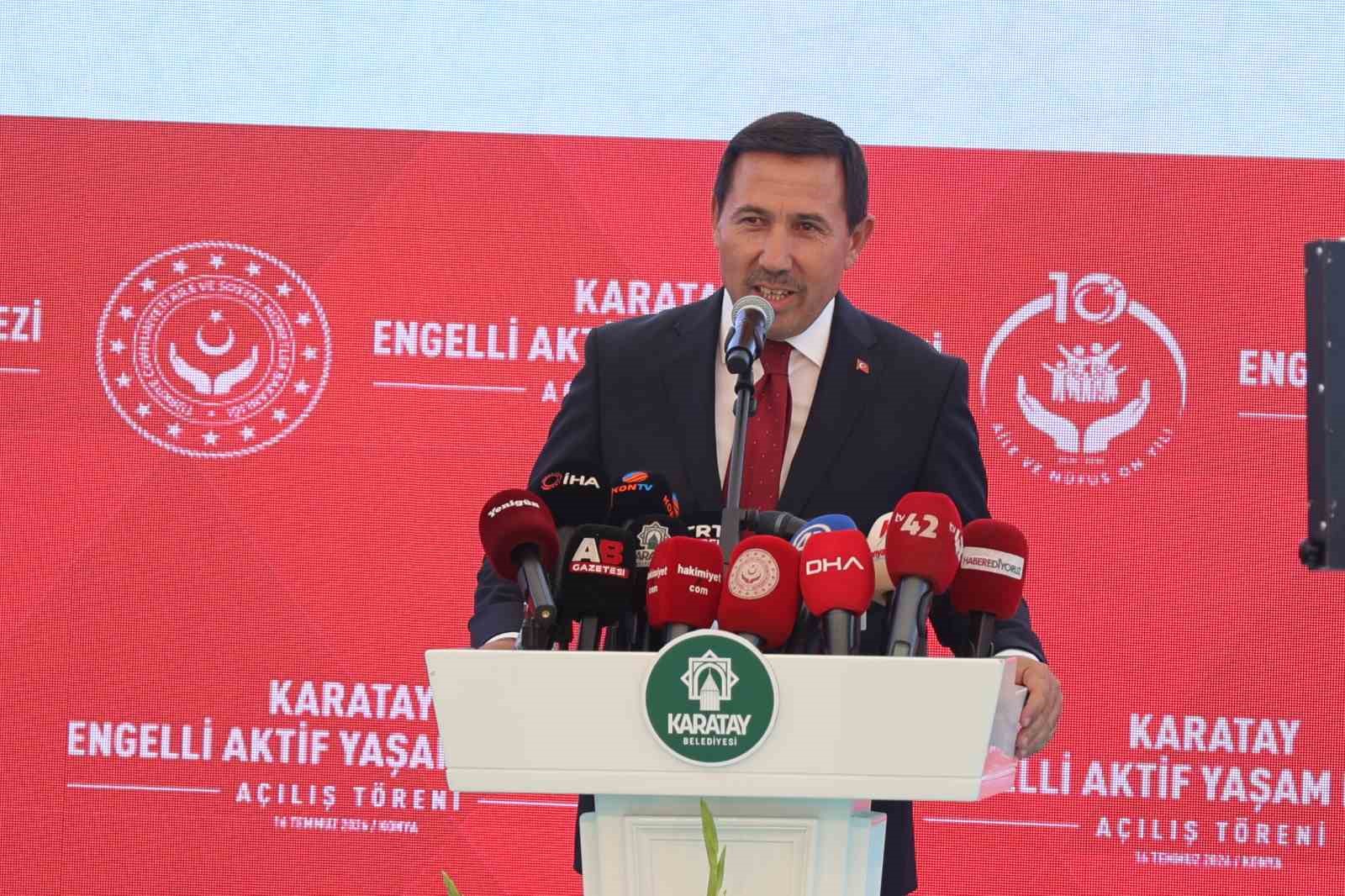 Türkiye’nin en büyüğü, Karatay Engelli Aktif Yaşam Merkezi açıldı