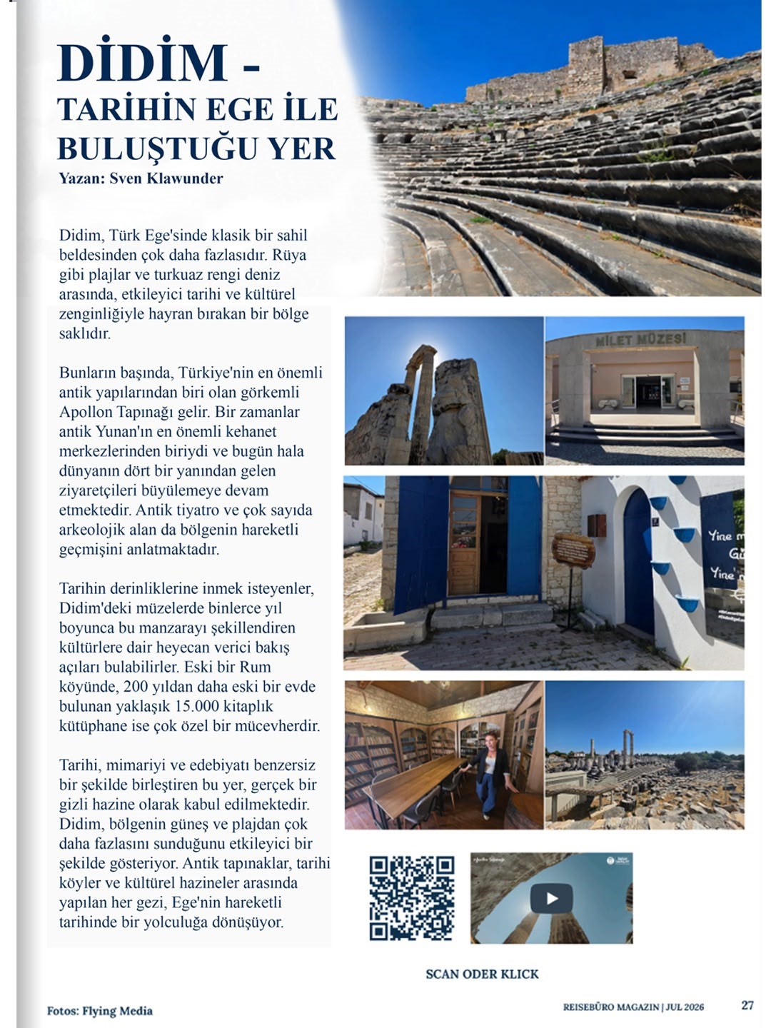 Didim, Almanya’daki bir dergide tanıtıldı