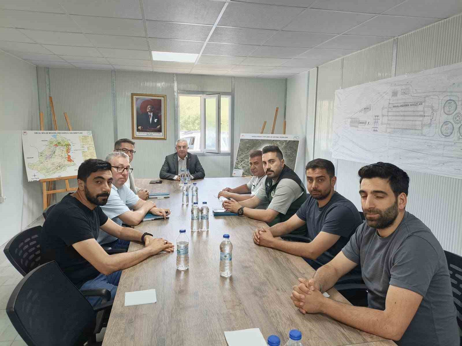 DSİ’den Kars’ta yatırımlara yakın takip: Atıksu Tesisi ve Kağızman Barajı yerinde incelendi