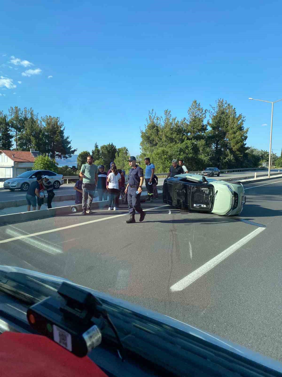 Burdur’da elektrikli araç devrildi: 1 yaralı