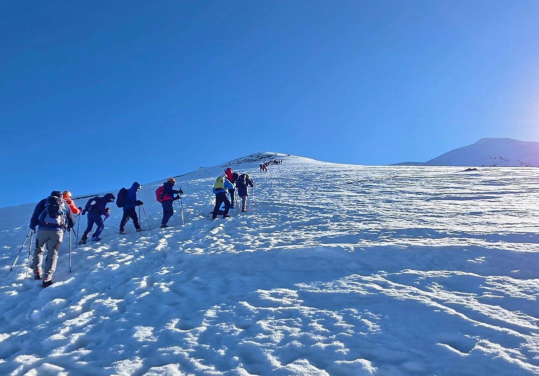 Ordulu dağcılar zirve yaptı