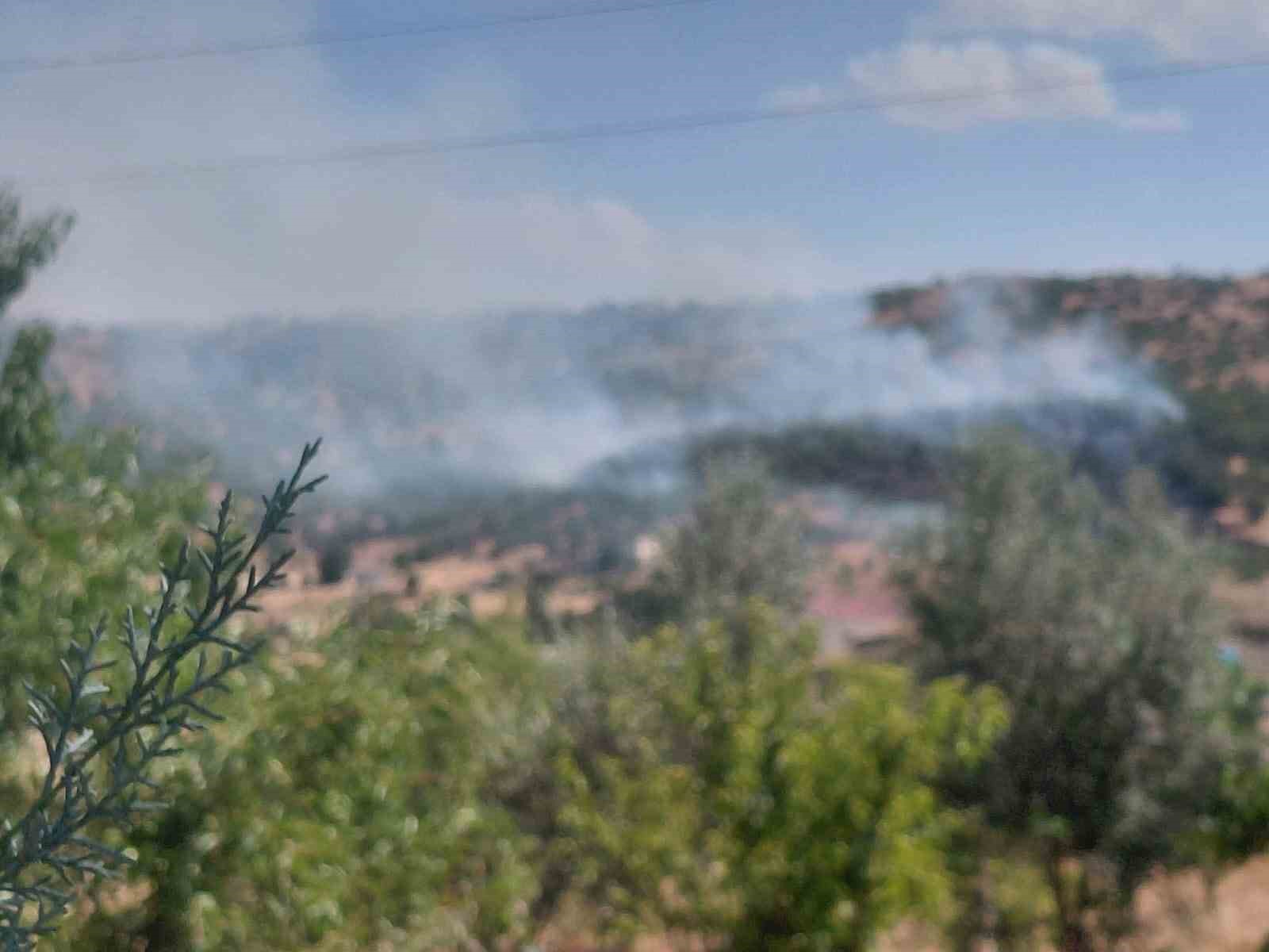 Dicle’de örtü yangını