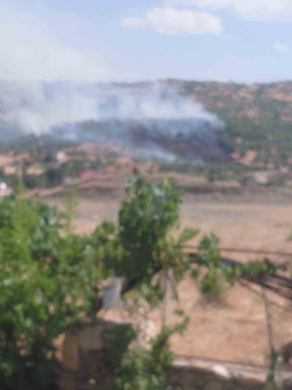 Dicle’de örtü yangını