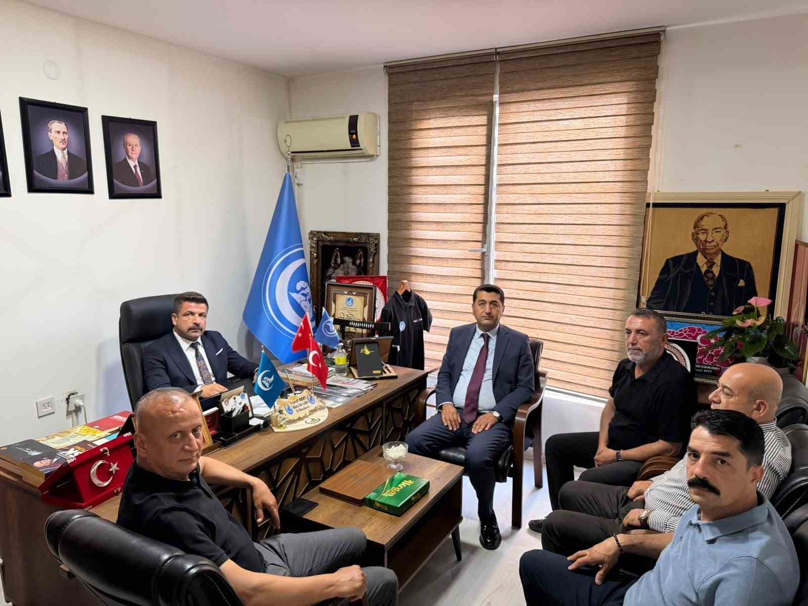 MTSO Başkan adayı Mahmut Boyraz’dan MHP teşkilatına hayırlı olsun ziyareti