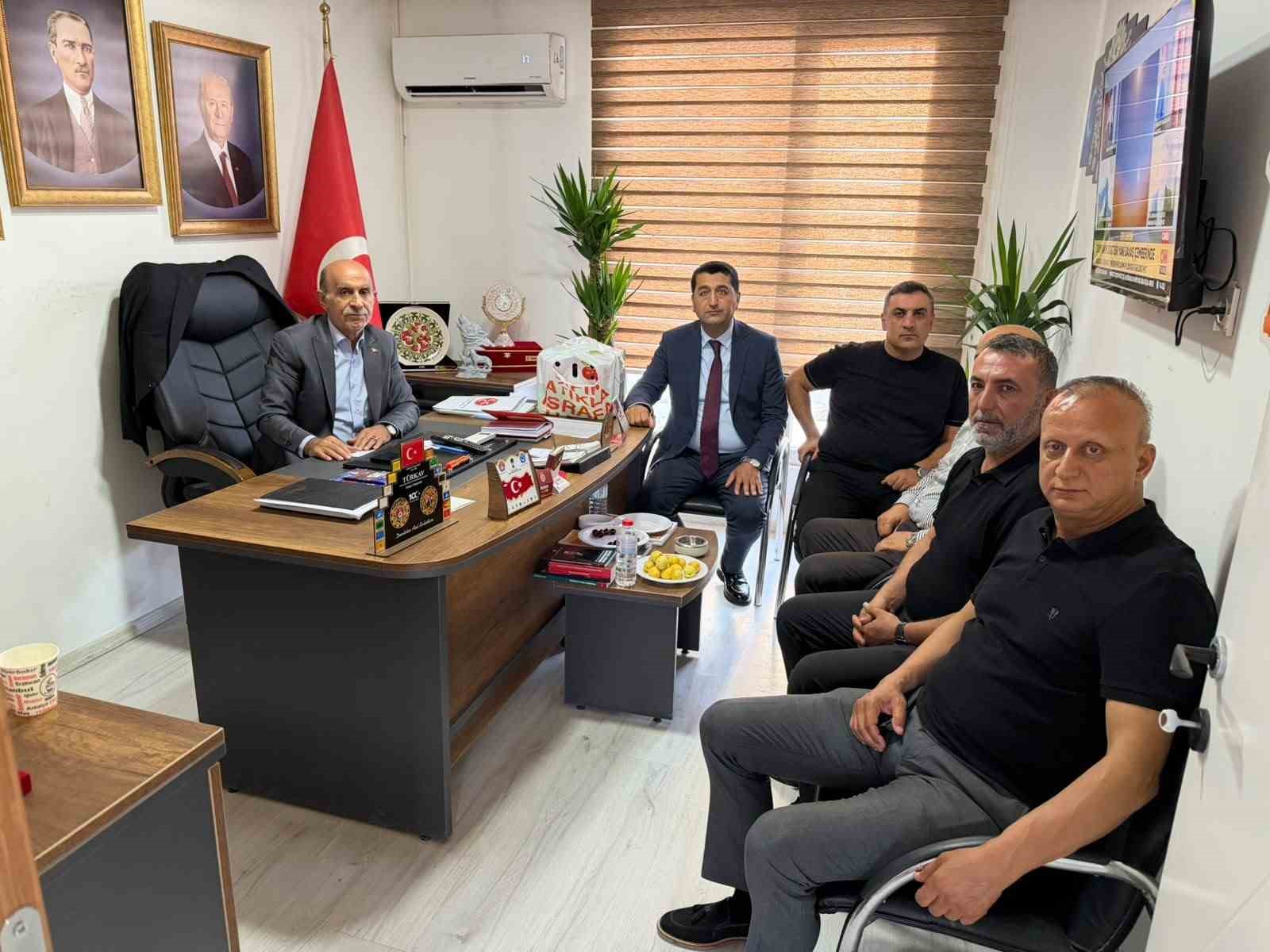 MTSO Başkan adayı Mahmut Boyraz’dan MHP teşkilatına hayırlı olsun ziyareti
