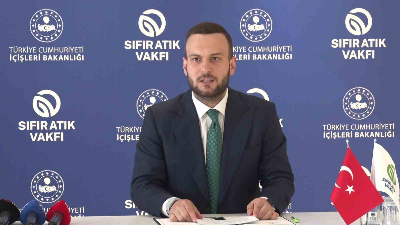 İçişleri Bakanı Çiftçi: "Sıfır atık konusunda Sıfır Atık Vakfımızla beraber iş ve güç birliği yapıyoruz"
