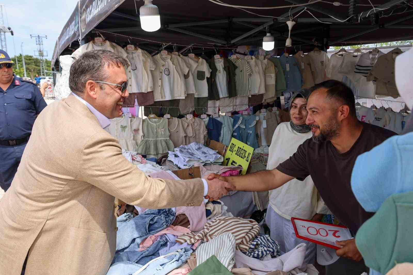 Vali Sözer Gölpark Fest’te incelemelerde bulundu