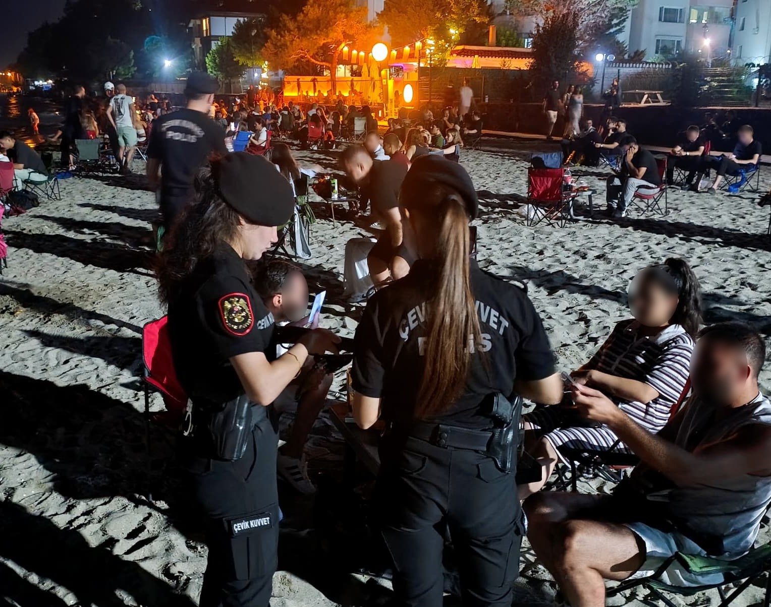 Drone havalandı, Tekirdağ polisi sahili abluka altına aldı
