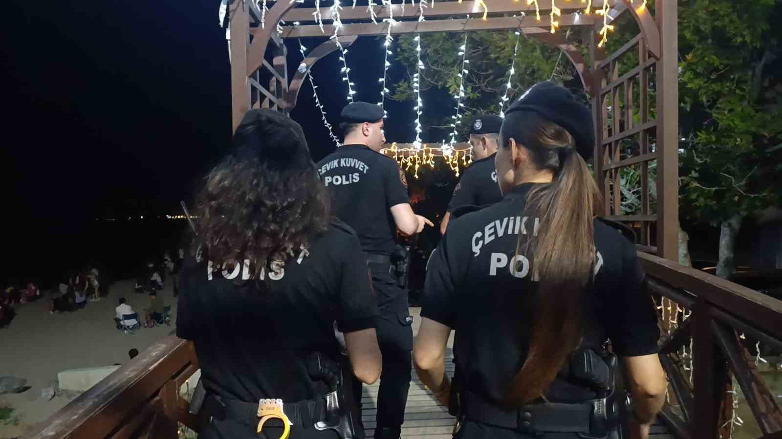 Drone havalandı, Tekirdağ polisi sahili abluka altına aldı