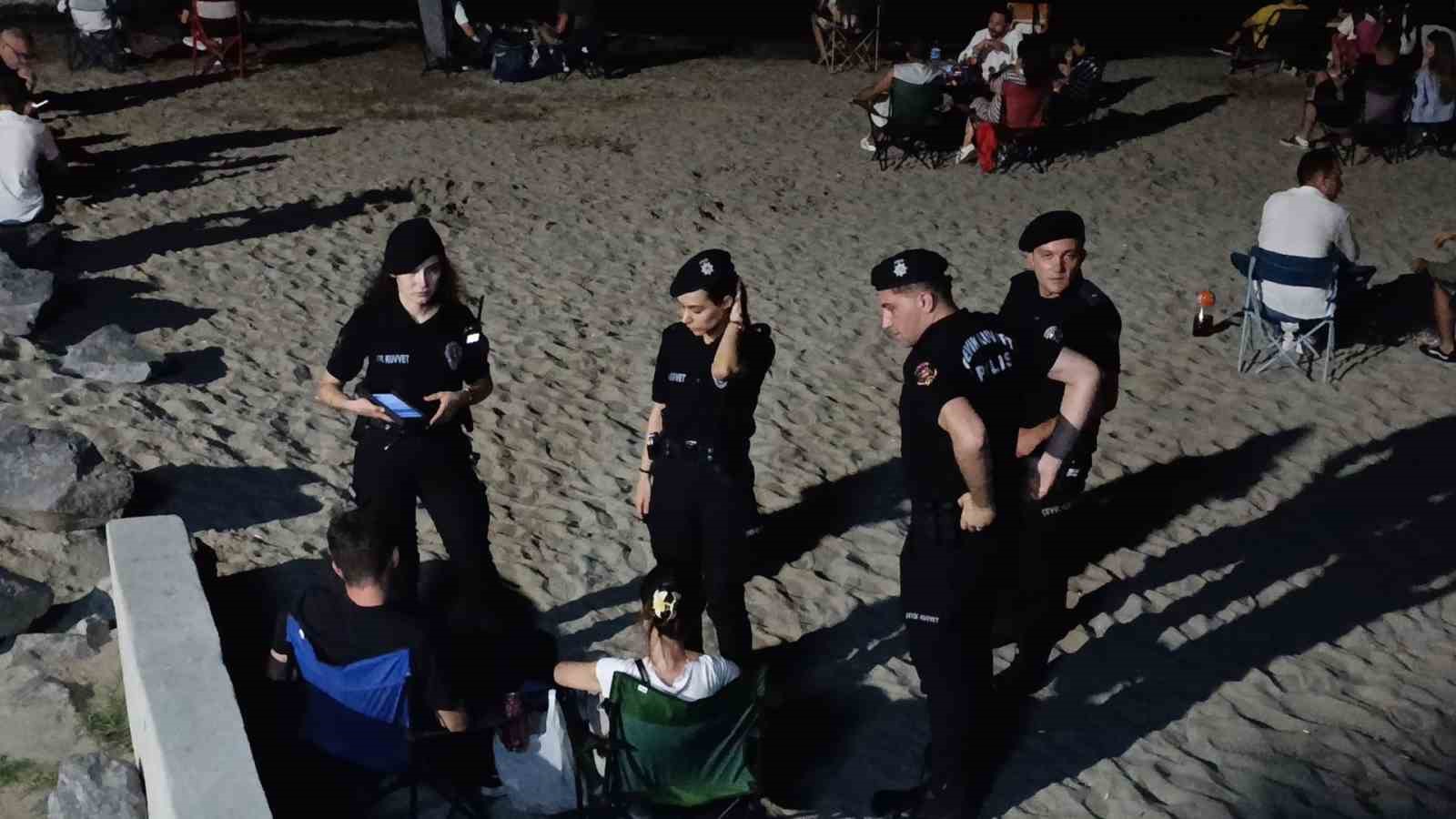 Drone havalandı, Tekirdağ polisi sahili abluka altına aldı