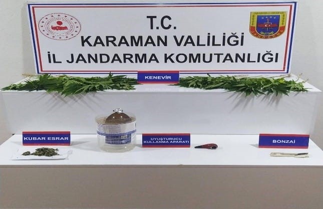 Karaman’da uyuşturucu ve etil alkol ele geçirildi: Aranan 8 kişi tutuklandı