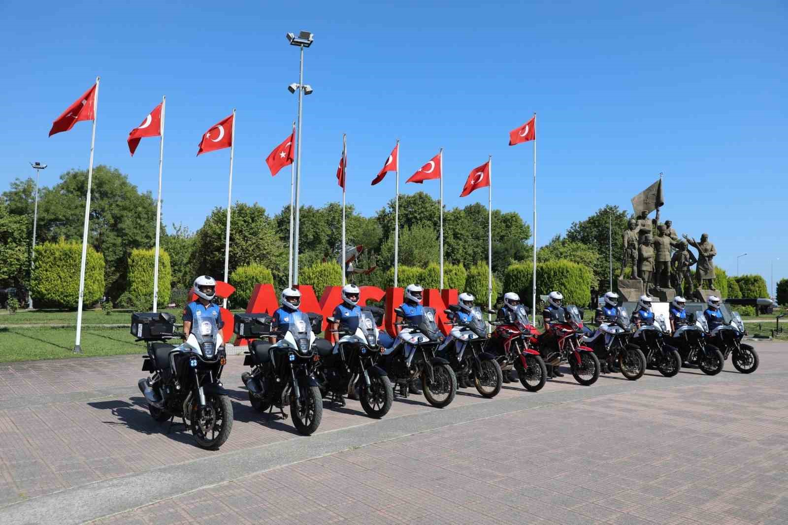 Samsun’da zabıtaya hızlı müdahale gücü: Motosikletli ekipler sahada