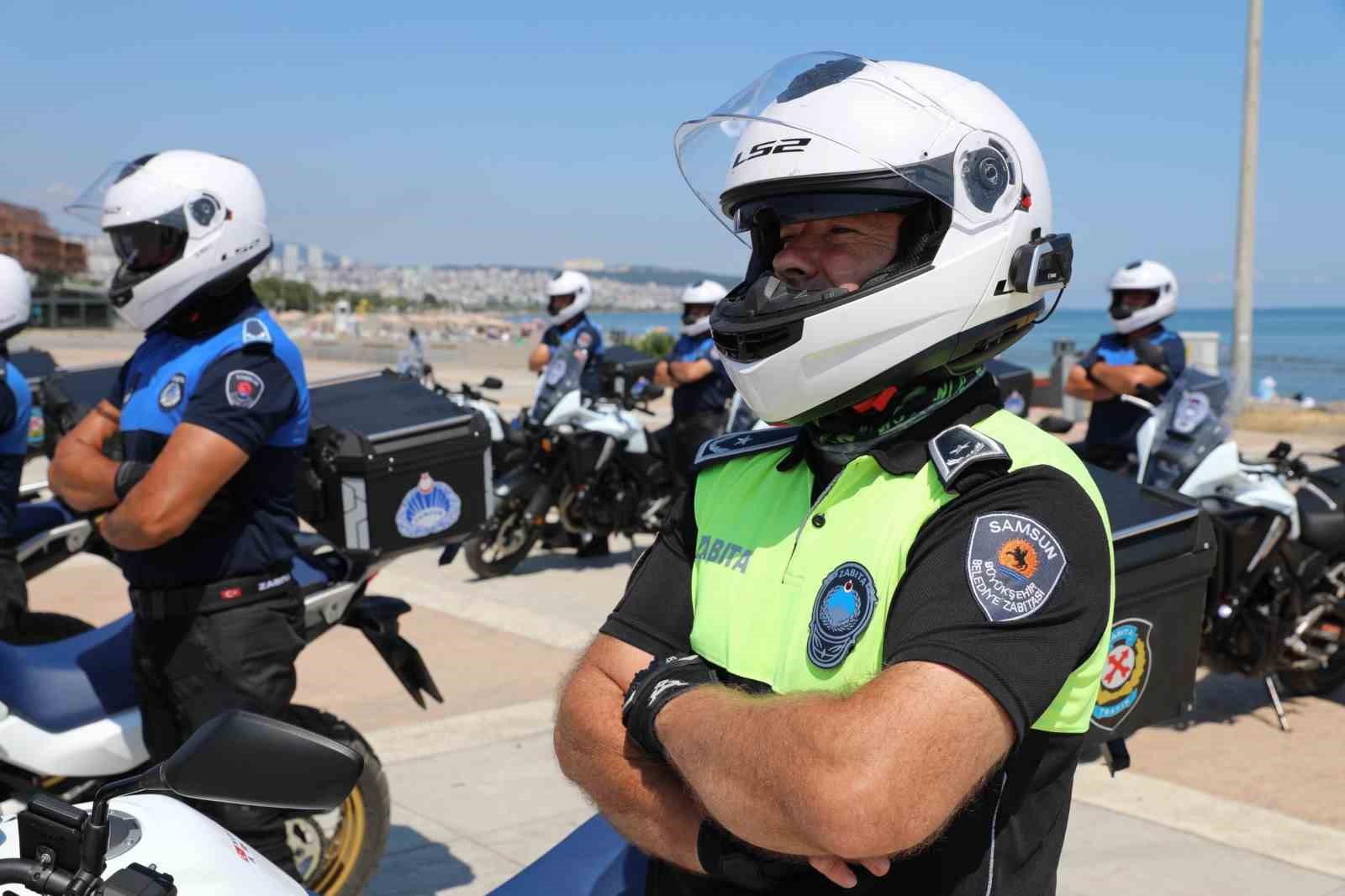 Samsun’da zabıtaya hızlı müdahale gücü: Motosikletli ekipler sahada