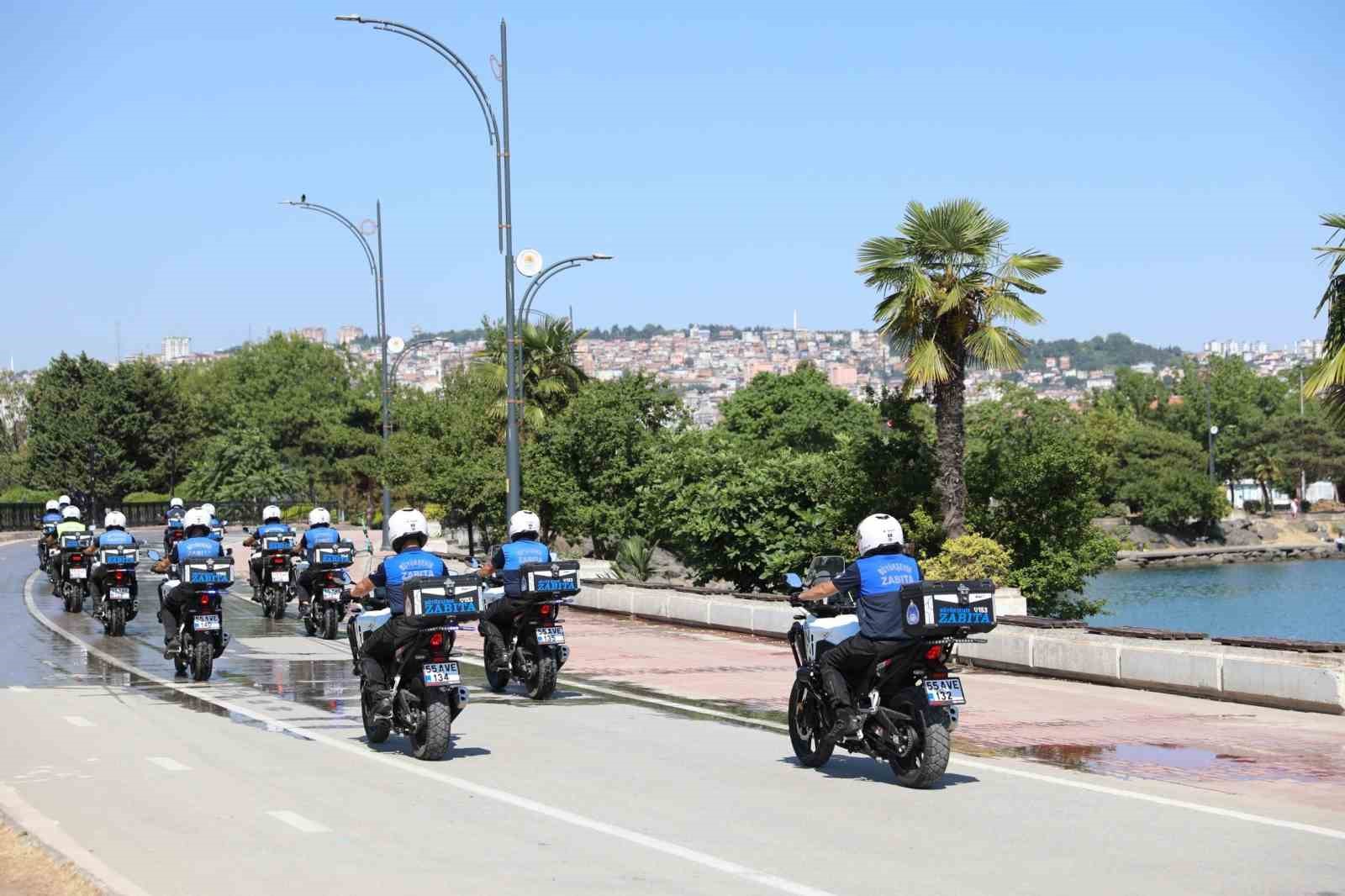 Samsun’da zabıtaya hızlı müdahale gücü: Motosikletli ekipler sahada