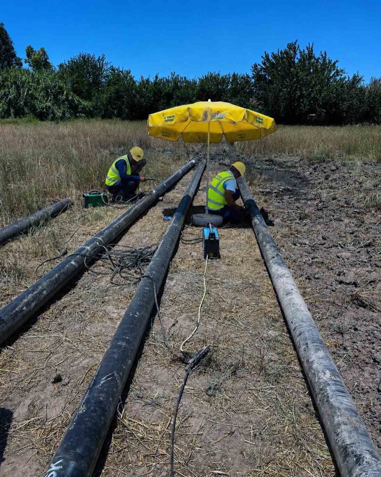 Milas Dörttepe’de içme suyu terfi hattı yenilendi