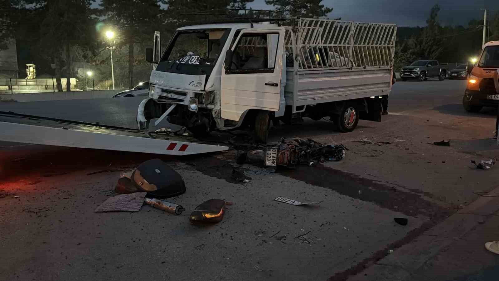 Bolu’da 1 kişinin öldüğü feci kaza kamerada