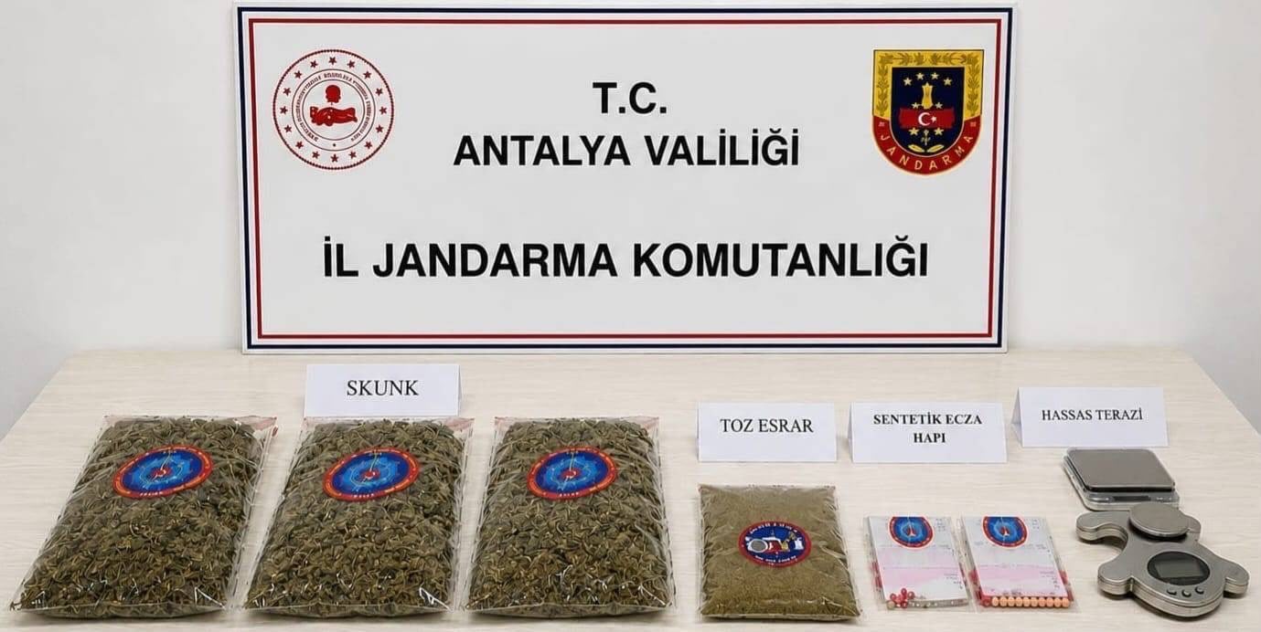 Antalya’da uyuşturucu operasyonu