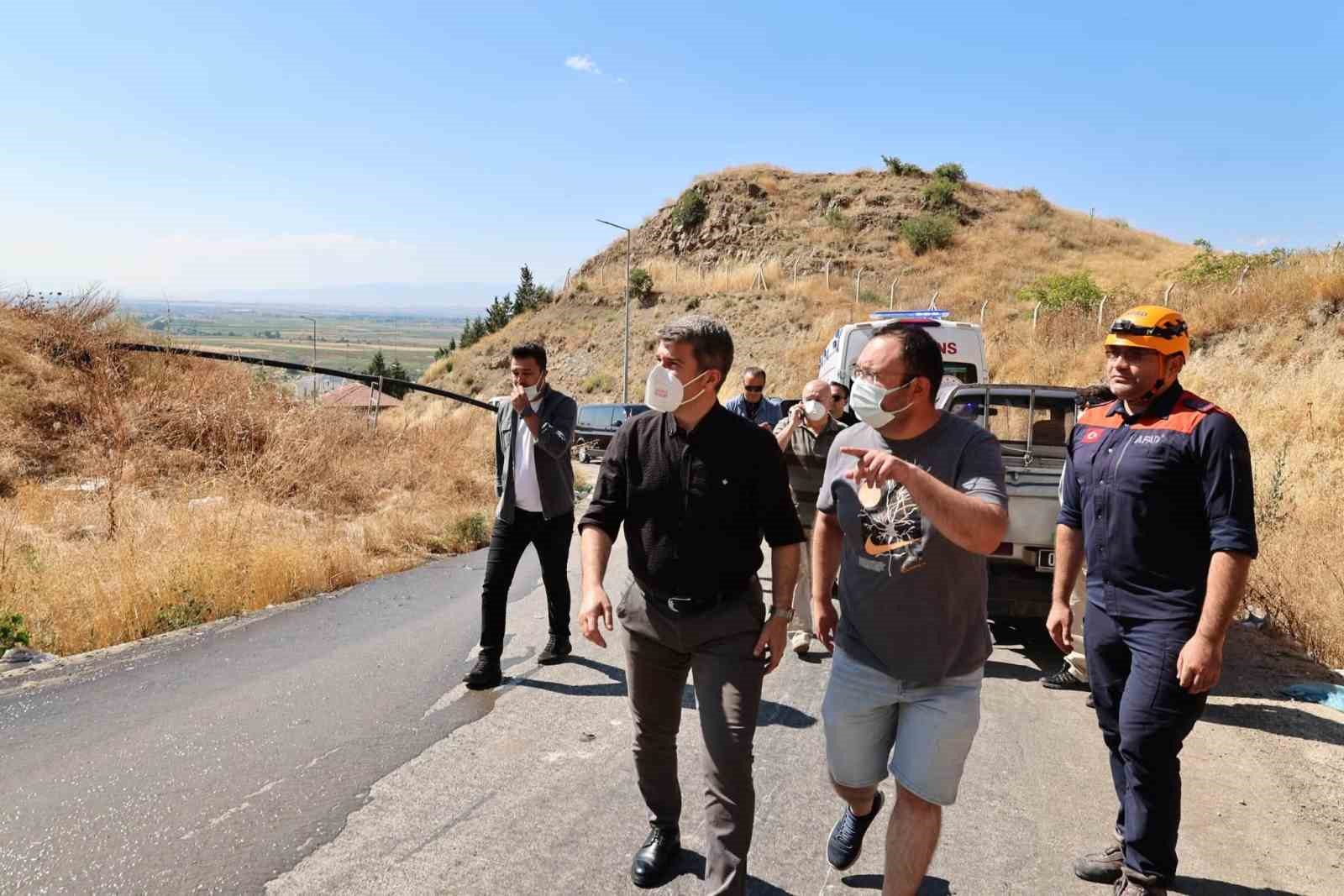 Amasya’da çöp depolama alanında yangın