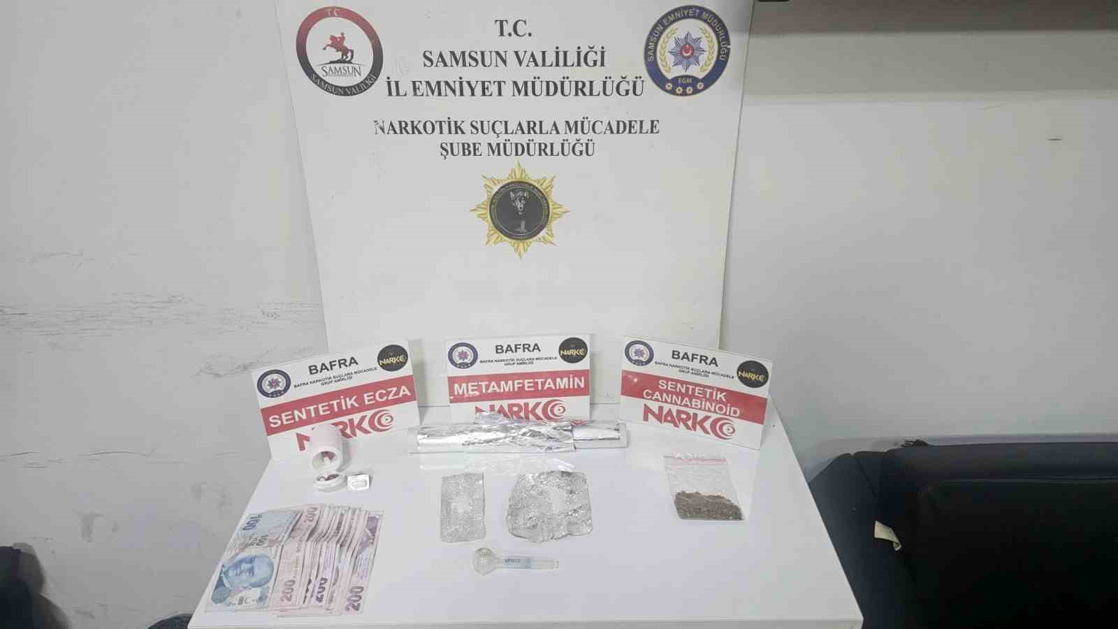Bafra’da uyuşturucu operasyonu: 2 gözaltı