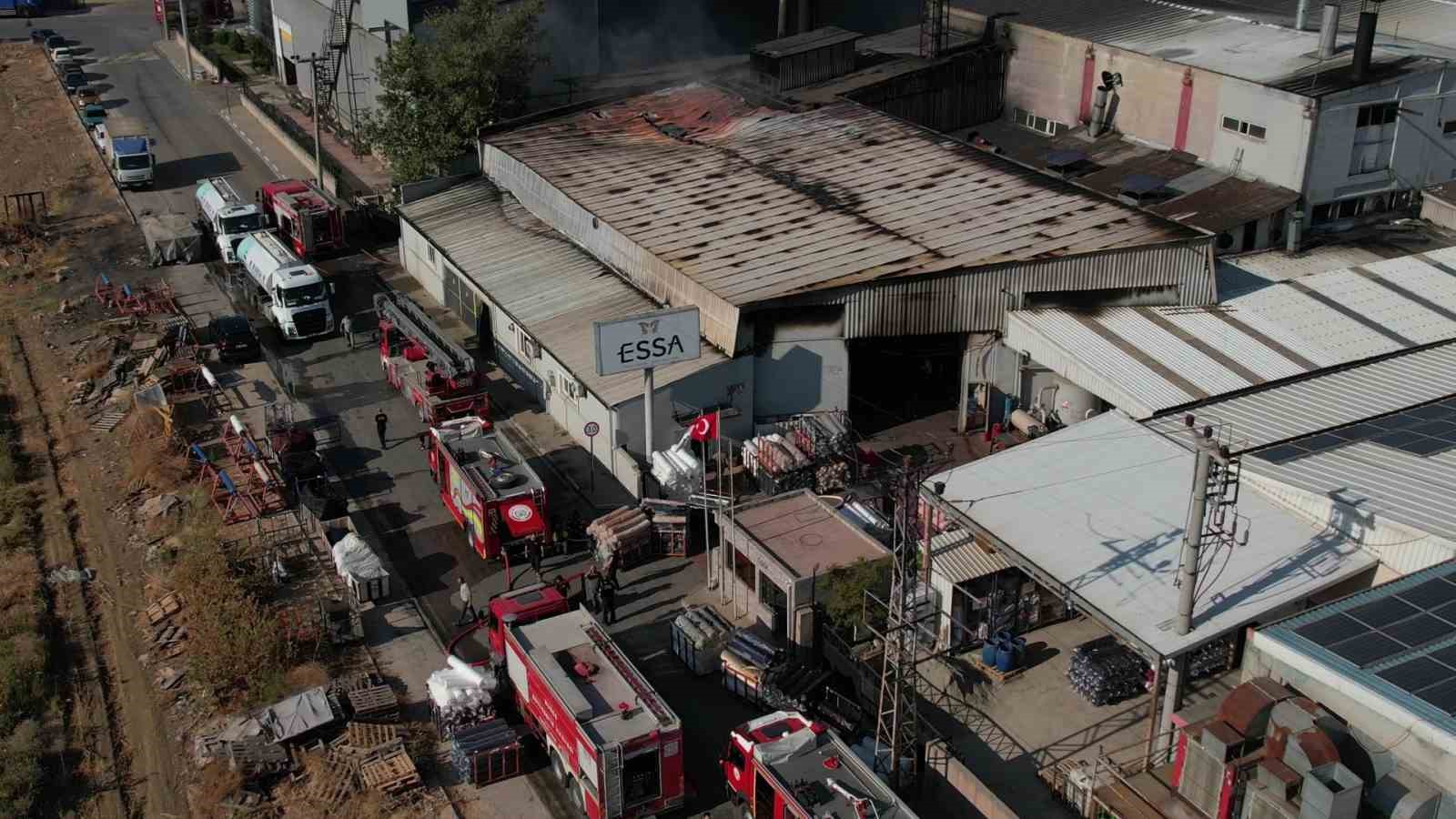 Bursa’da tekstil fabrikasında korkutan yangın