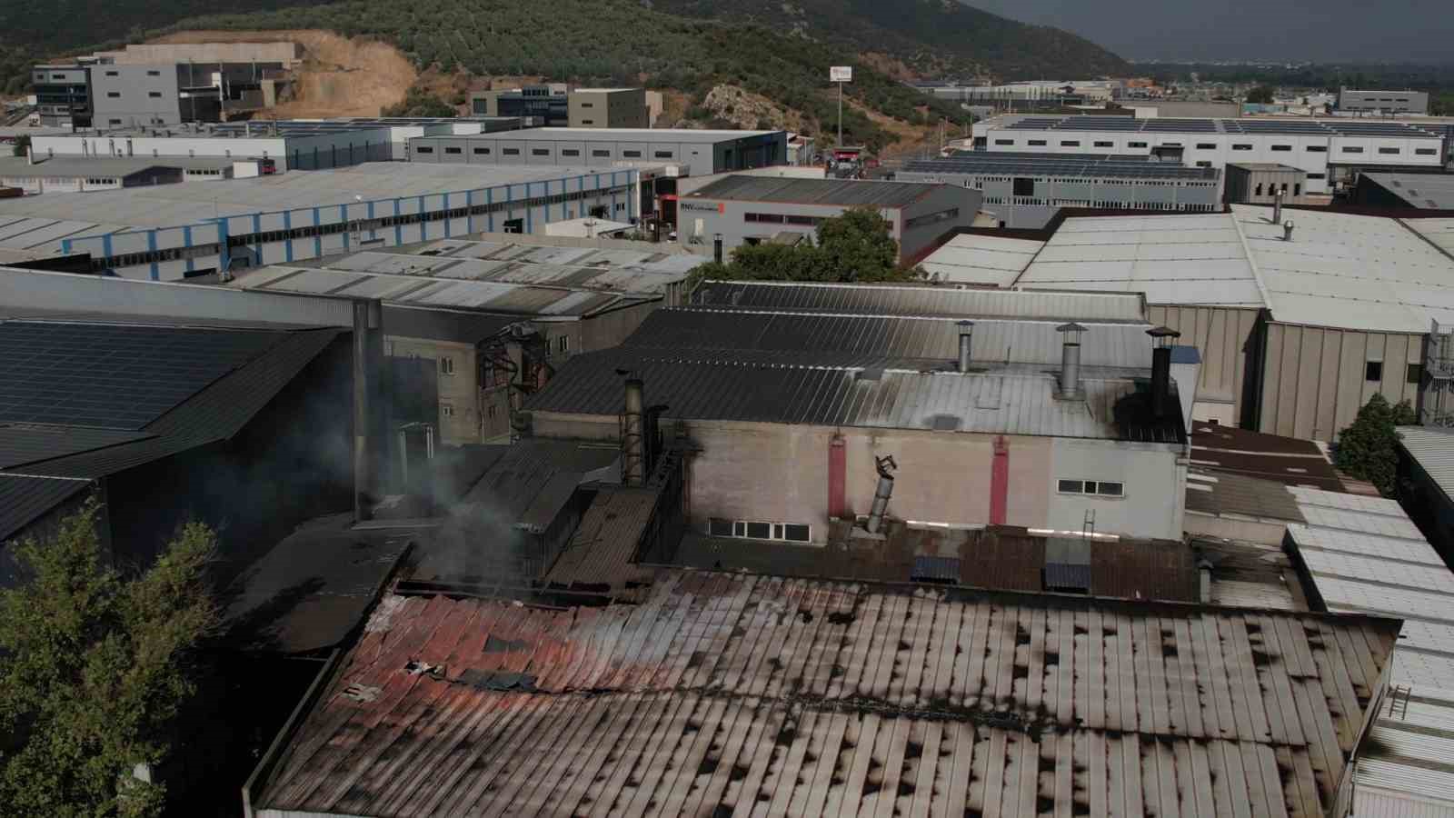 Bursa’da tekstil fabrikasında korkutan yangın