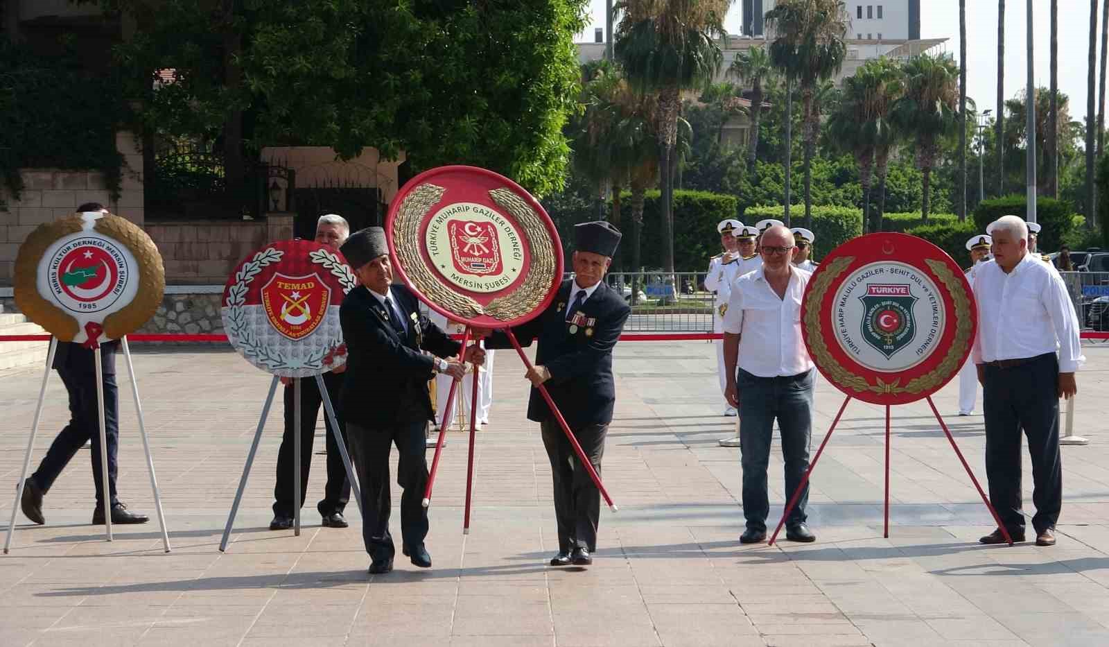 Mersin’de Kıbrıs Barış Harekatının 52. yıl dönümü törenle kutlandı