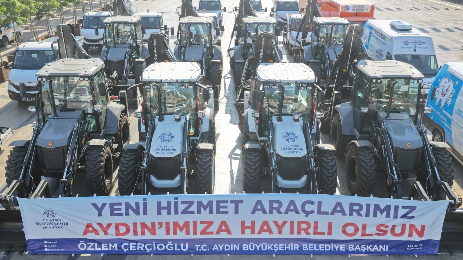 Aydın Büyükşehir Belediyesi filosuna 22 yeni araç takviyesi