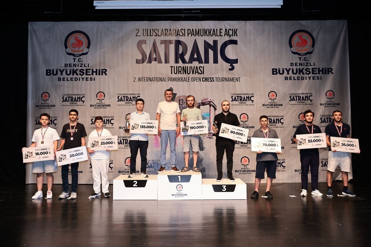 2. Uluslararası Pamukkale Açık Satranç Turnuvası şampiyonlarını buldu