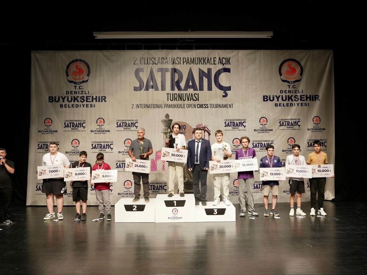 2. Uluslararası Pamukkale Açık Satranç Turnuvası şampiyonlarını buldu