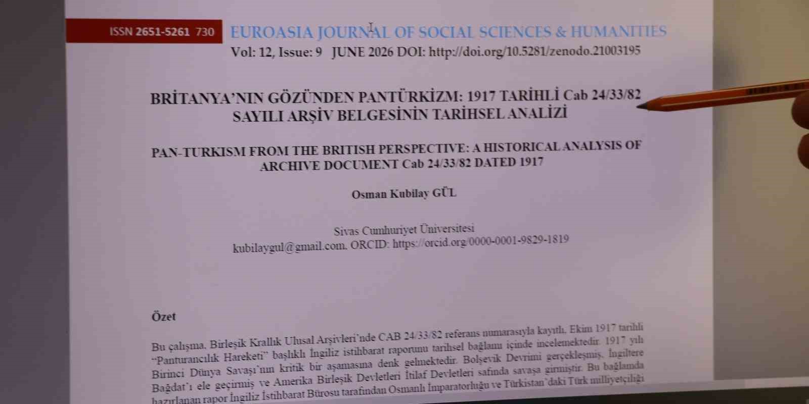 İngiliz istihbaratının 109 yıllık gizli istihbarat raporu gün yüzüne çıkarıldı