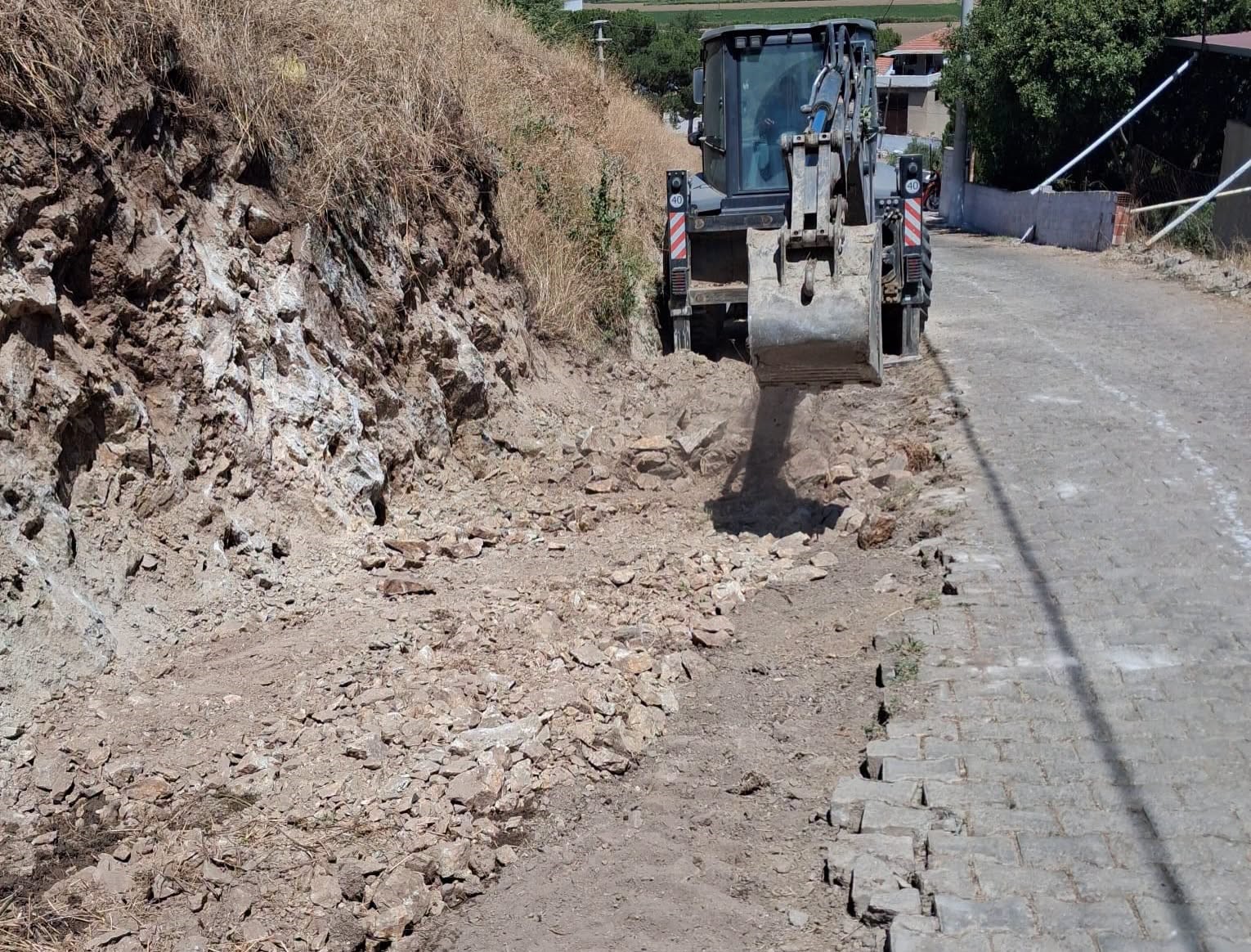 Şahinciler Mahallesi’nde yol genişletme çalışmaları başladı