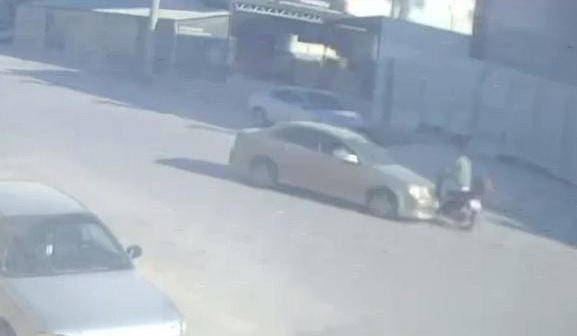 Otomobil ile motosiklet kafa kafaya çarpıştı: 1 yaralı