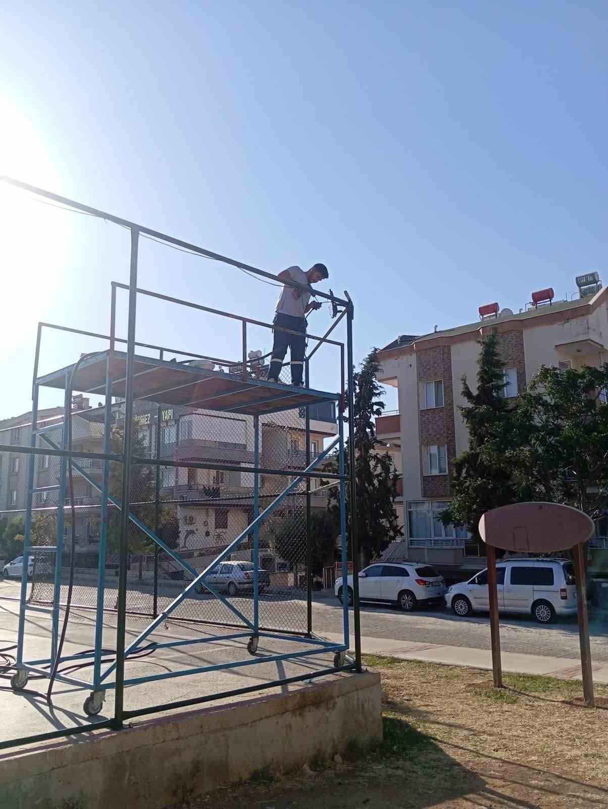Didim Belediyesi’nden, ortak yaşam alanlarında bakım çalışması