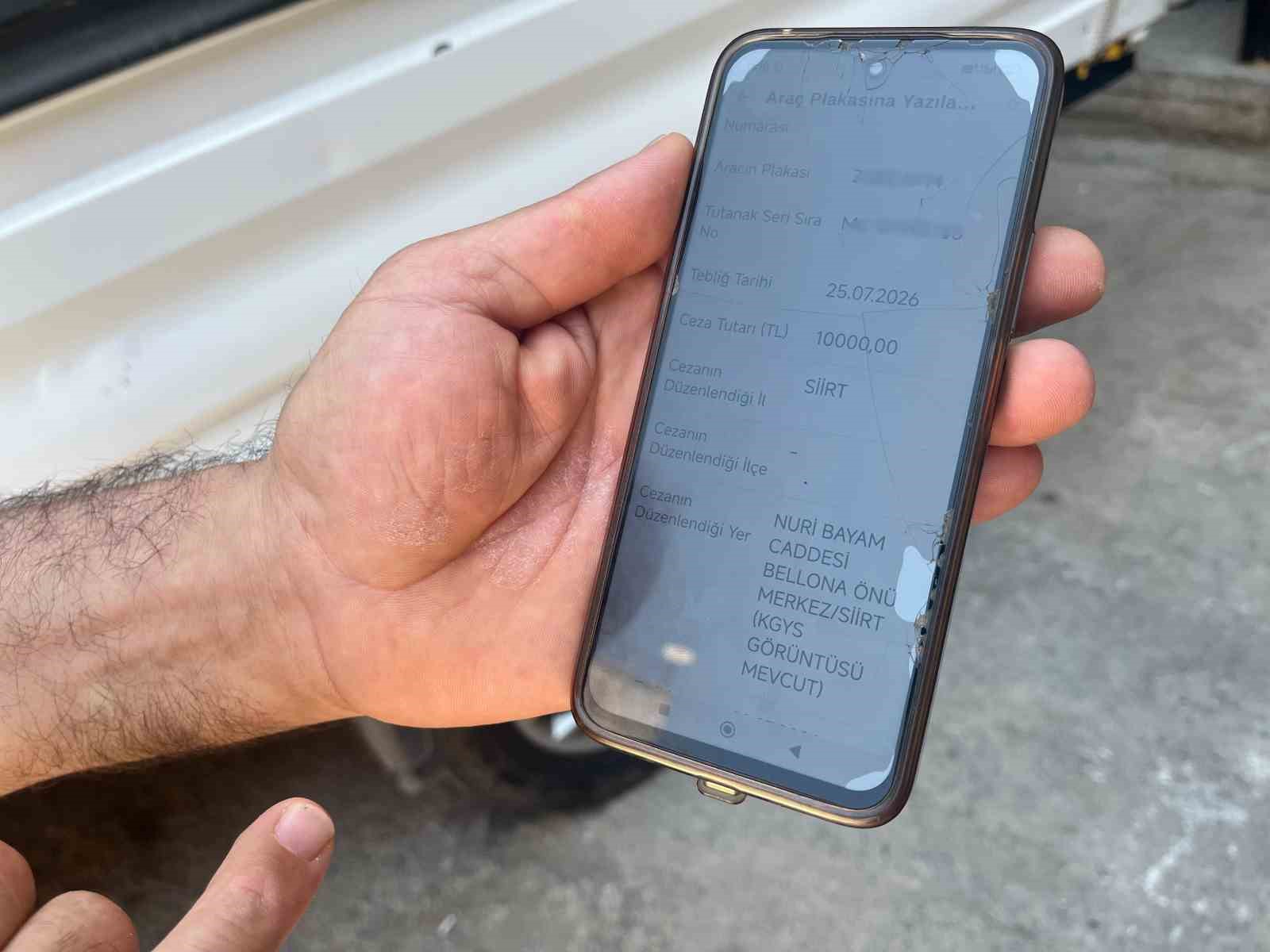 Hiç gitmediği Siirt’ten gelen trafik cezası, hayatının şokunu yaşattı
