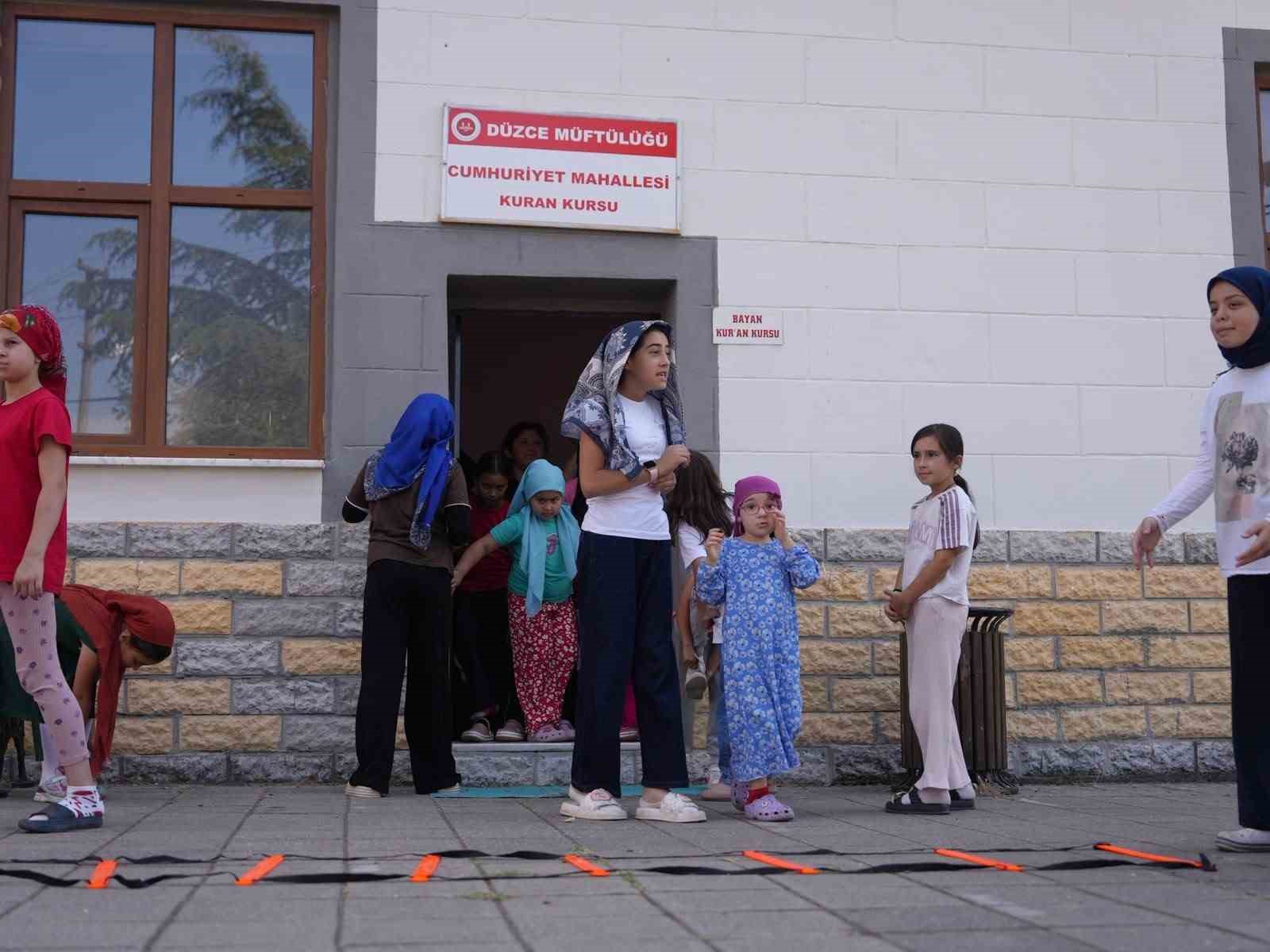 Kur’an kursu öğrencileri sporla buluştu